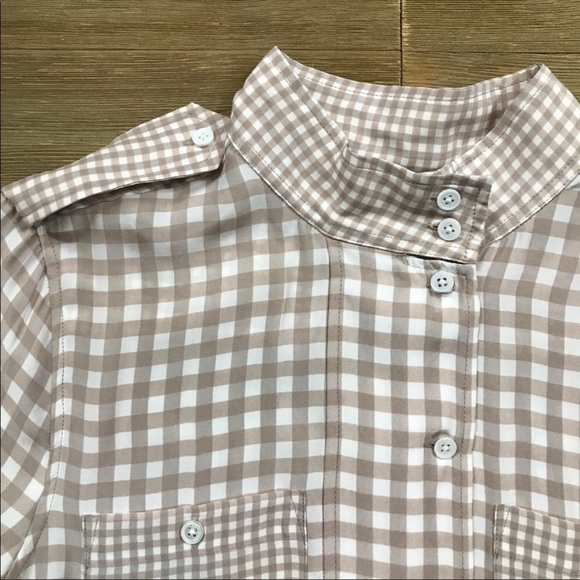Equipment Alma Gingham Silk Button Down - Picture 5 of 7